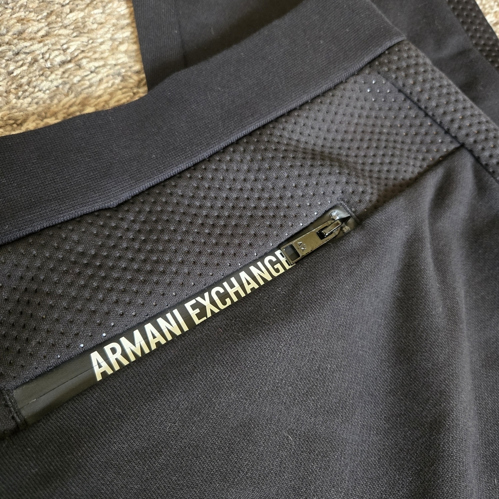 Armani Exchange Authentic Black Performance Joggers Men's Size XXL - Picture 5 of 9